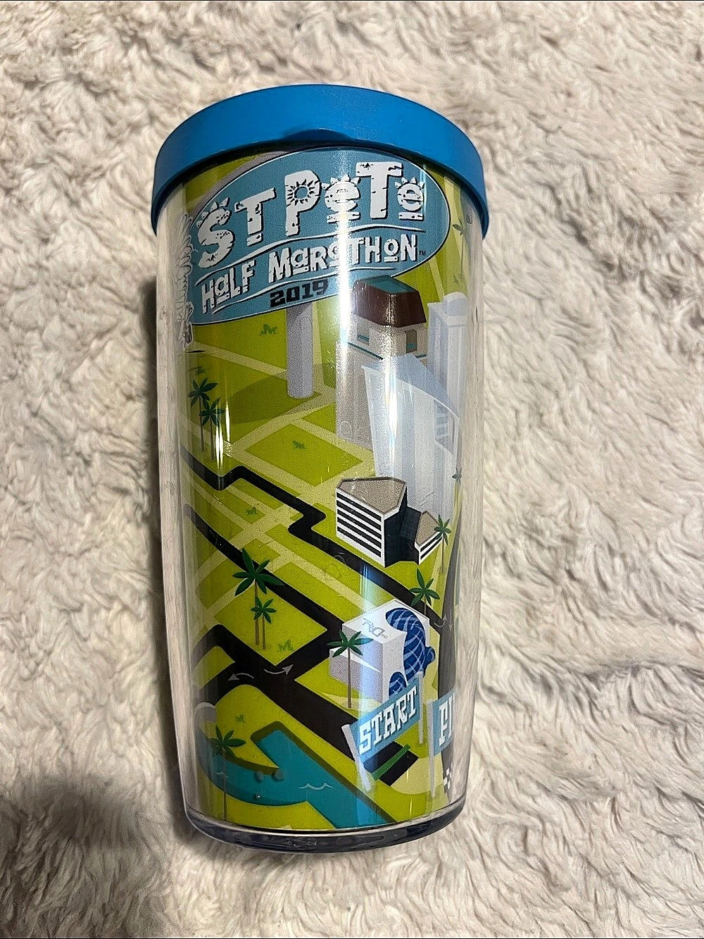 Tervis  Half Marathon 2013 tumbler Graphic Tumbler in Blue & Green 16 ounce